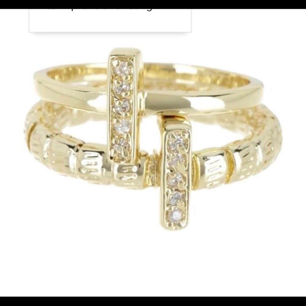 Beyond Rings Gold Tone Ring Size 6